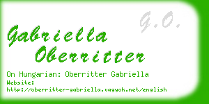gabriella oberritter business card